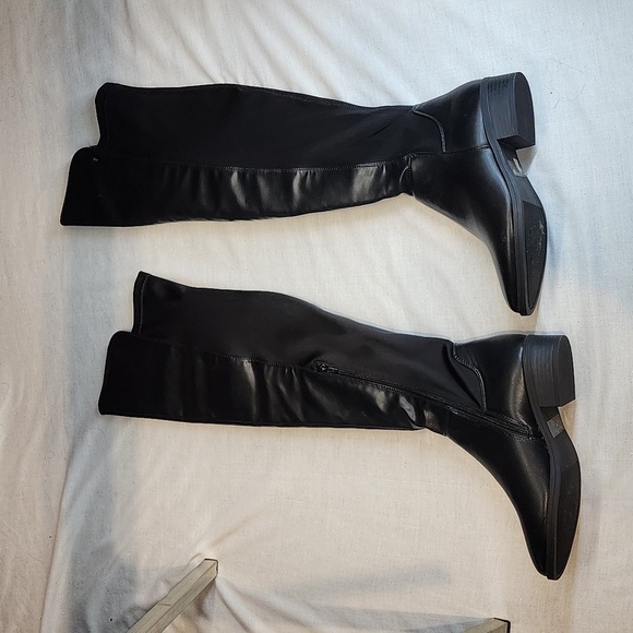 Fresh connection over the knee vegan leather black size 7.5 - Picture 7 of 7